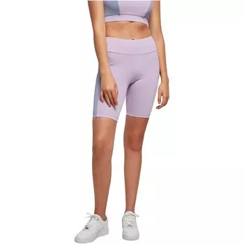 Леггинсы Urban Classics Color Block Cycle Short, фиолетовый