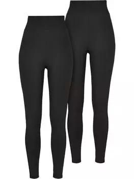 Леггинсы Urban Classics, цвет black+black