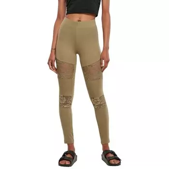 Леггинсы Urban Classics Inset, зеленый