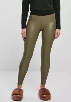 Леггинсы Urban Classics Leggingsit, оливковый