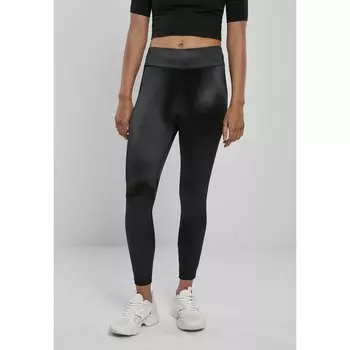 Леггинсы Urban Classics Shiny High Waist, черный