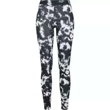 Леггинсы Urban Classics Tie Dye S, черный
