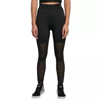 Леггинсы Urban Classics Transparent Tech, черный