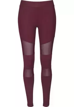 Леггинсы URBAN CLASSICS " Urban Classics Women's Girls Tech Mesh Leggings" (1 шт.), цвет Port