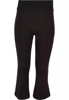 Леггинсы URBAN CLASSICS " Urban Classics, женские расклешенные леггинсы с высокой талией для девочек из переработанного материала" (1 шт.), черный