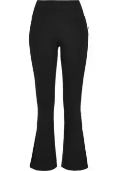 Леггинсы URBAN CLASSICS "Женские леггинсы Urban Classics из органического интерлока Bootcut" (1 шт.), черный