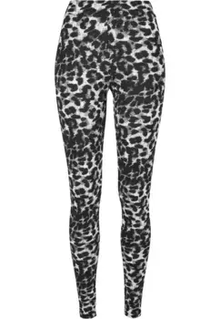 Леггинсы URBAN CLASSICS "Женские мягкие леггинсы Urban Classics AOP " (1 шт.), цвет Blackleo