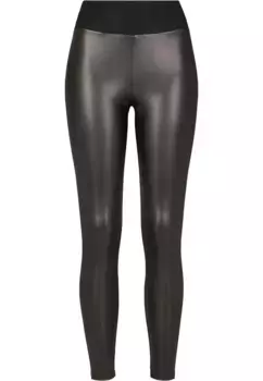 Леггинсы URBAN CLASSICS "Женские женские леггинсы из искусственной кожи Urban Classics с высокой талией" (1 шт.), черный