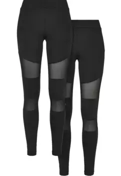 Леггинсы URBAN CLASSICS "Женские женские леггинсы Urban Classics Tech Mesh, 2 шт. " (1 шт.), черный