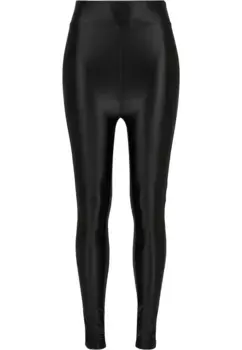 Леггинсы URBAN CLASSICS "Женские женские леггинсы Urban Classics с высокой талией и блестящей металлической отделкой " (1 шт.), черный