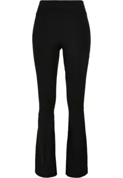 Леггинсы URBAN CLASSICS "Женские женские расклешенные леггинсы с высокой талией из переработанного материала "URBAN CLASSICS" (1 шт.), черный