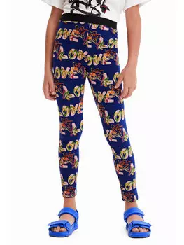 Леггинсы узкого кроя Desigual, синий