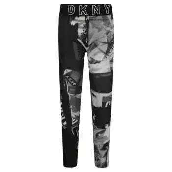 Леггинсы узкого кроя Dkny, черный