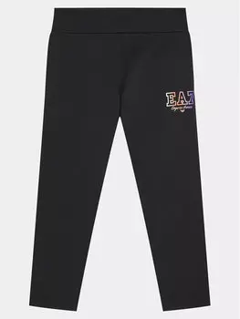 Леггинсы узкого кроя Ea7 Emporio Armani, черный