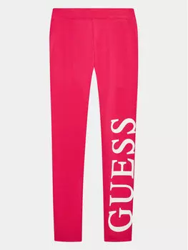 Леггинсы узкого кроя Guess, розовый