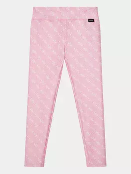 Леггинсы узкого кроя Guess, розовый