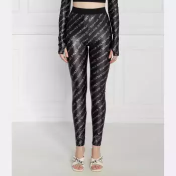 Леггинсы узкого кроя Versace, черный