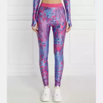 Леггинсы узкого кроя Versace, синий