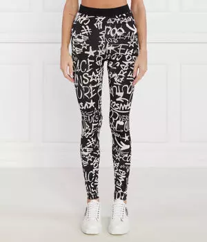 Леггинсы Versace Jeans Couture Regular Fit, черный