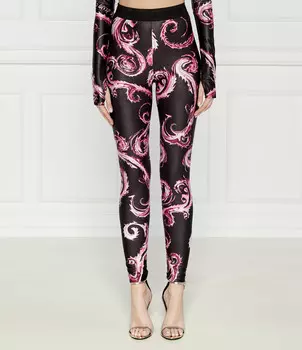 Леггинсы Versace Jeans Couture Skinny fit, черный