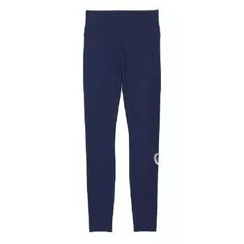 Леггинсы Victoria's Secret Pink Cotton Mid-rise Foldover, темно-синий