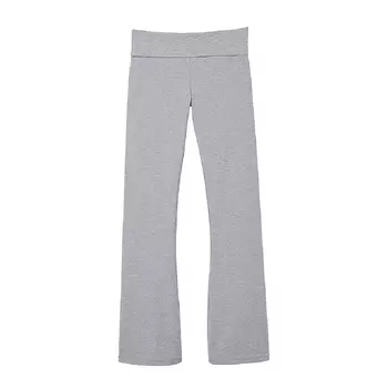 Леггинсы Victoria's Secret VS Cotton Yoga Foldover Flare, серый