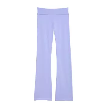 Леггинсы Victoria's Secret VS Cotton Yoga Foldover Flare, голубой