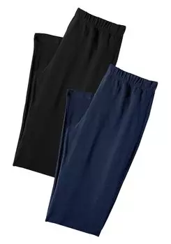 Леггинсы Vivance Active Caprihose, цвет 1x schwarz, 1x blau