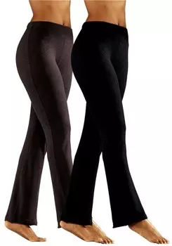 Леггинсы Vivance, темно-коричневый/черный