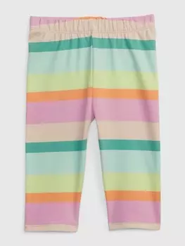 Леггинсы в полоску из органического капри Gap, мультиколор