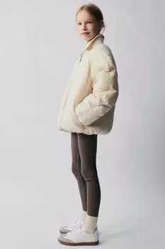 Леггинсы в ребку с этикеткой ZARA, темно-серый