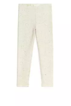Леггинсы в рубчик Arket, белый