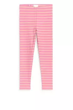 Леггинсы в рубчик Arket, розовый