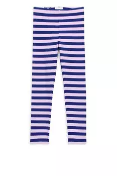 Леггинсы в рубчик Arket, синий
