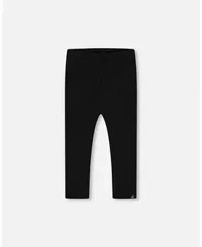 Леггинсы в рубчик для маленьких девочек, черные - Для малышей, Детей Deux Par Deux, черный
