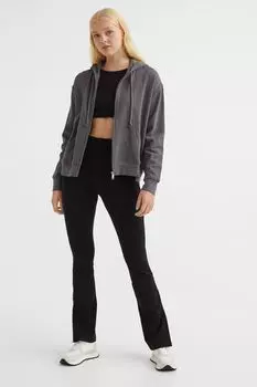 Леггинсы в рубчик H&amp;M, черный