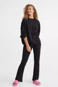 Леггинсы в рубчик H&amp;M, черный