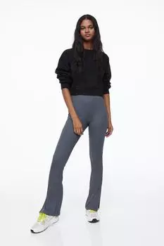 Леггинсы в рубчик H&amp;M, темно-серый