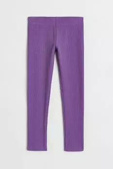 Леггинсы в рубчик и хлопок H&M