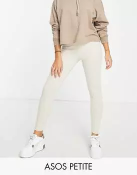 Леггинсы в рубчик с камнем ASOS DESIGN Petite