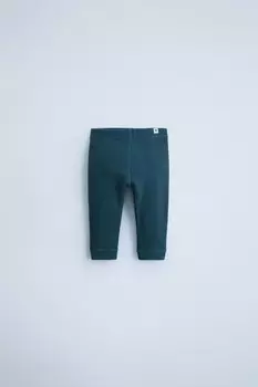 Леггинсы в рубчик ZARA, цвет duck blue