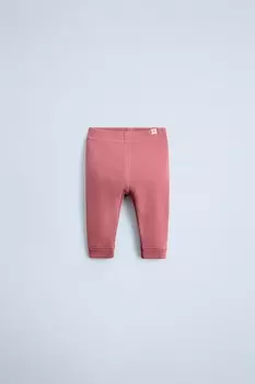 Леггинсы в рубчик ZARA, темно-розовый