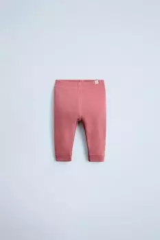 Леггинсы в рубчик ZARA, темно-розовый