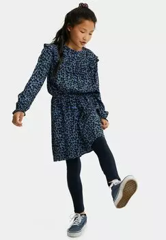 Леггинсы WE Fashion, Брюки WE Fashion, пестрый темно-синий