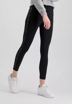 Леггинсы WM AI STRIPE WMN Leggings Alpha Industries, черный