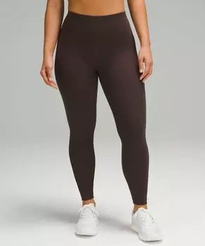 Леггинсы Wunder Train Contour Fit с высокой посадкой Lululemon, эспрессо