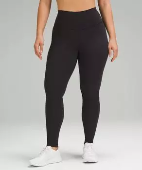 Леггинсы Wunder Train Contour Fit с высокой посадкой, Lululemon, черный