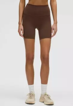 Леггинсы WUNDER TRAIN HIGH-RISE 15CM lululemon, коричневый