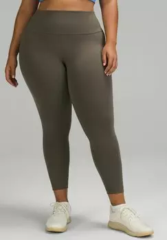 Леггинсы WUNDER TRAIN HIGH-RISE 64CM lululemon, зеленый