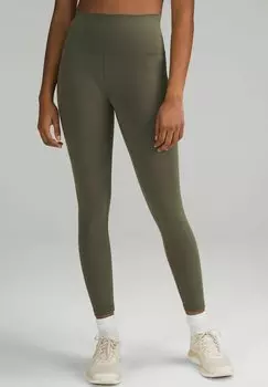 Леггинсы Wunder Train High-Rise Pockets 64cm lululemon, зеленый